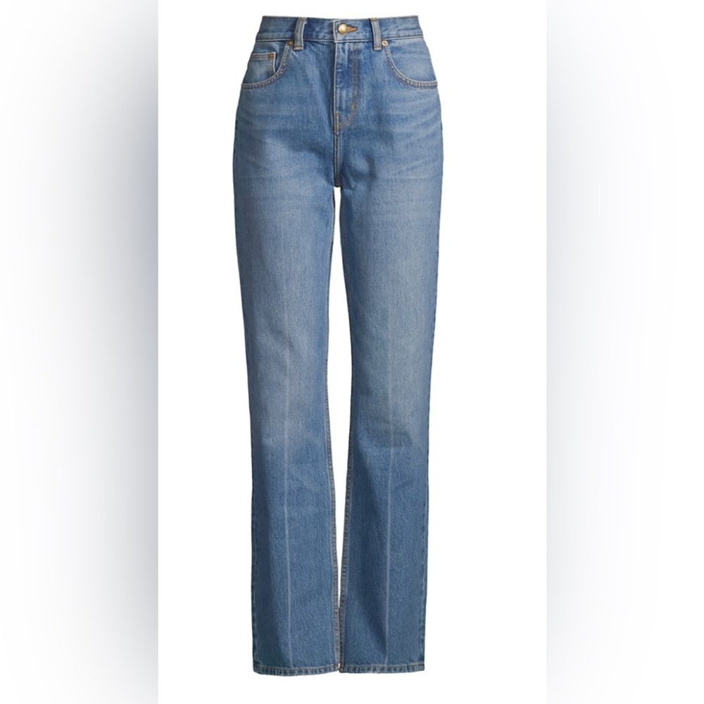 Tory Burch High Rise Slim Straight Jeans♥️🙌🏼👖